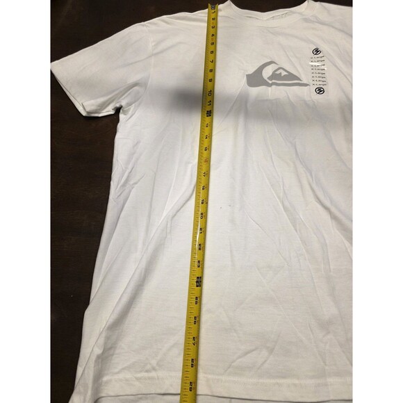 New Quiksilver Mens XL Comp Logo SS T-Shirt White NWT - Picture 4 of 5